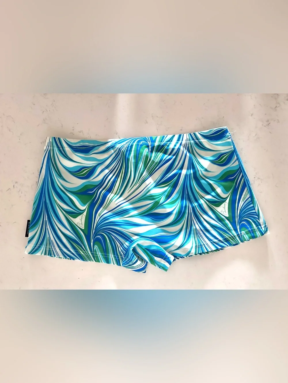 Burberry Striped Blue Green White swimsuit